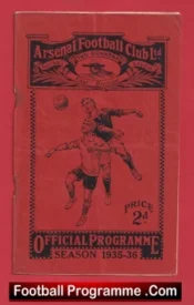 Arsenal v Manchester City 1935 – 1930s Football Programmes + Matt Busby
