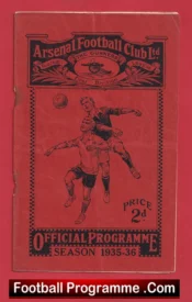 Arsenal v Manchester City 1935 – 1930s Football Programmes + Matt Busby