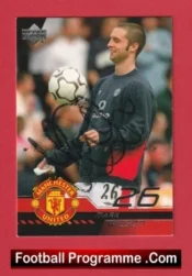 Manchester United Mark Wilson Autograph Signed Football Card Man Utd