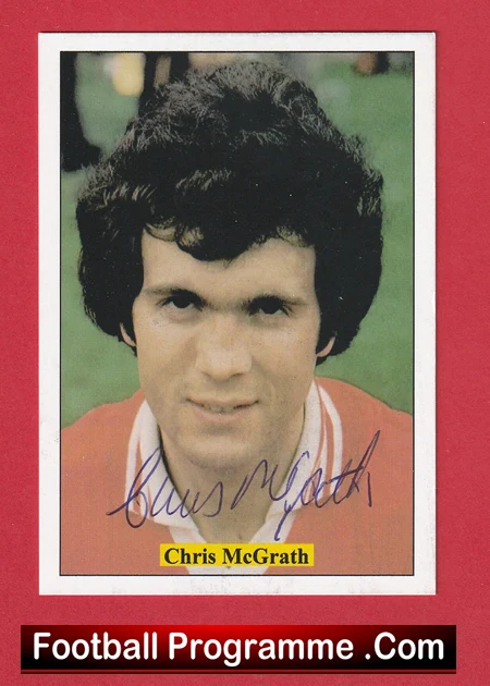 Manchester United Chris McGrath Autographed Signed Football Card Man Utd - Image 2