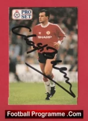 Manchester United Clayton Blackmore Man Utd Signed Football Card Autographed