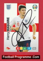 Manchester United Harry Maguire Autograph Signed Football Card Man Utd
