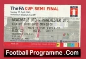 Newcastle United v Manchester United 2005 – FAC Semi Final Ticket Cardiff