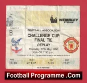 Manchester United v Crystal Palace 1990 – Ticket FA Cup Final Replay