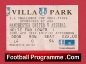 Arsenal v Manchester United 1999 – Treble Season FA Cup