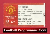 Manchester United v Arsenal 2003 – FA Cup Football Ticket