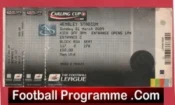 Manchester United v Tottenham 2009 – League Cup Final Ticket
