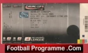 Manchester United v Tottenham 2009 – League Cup Final Ticket