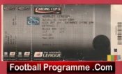 Manchester United v Tottenham 2009 – League Cup Final Ticket