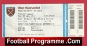 West Ham United v Manchester United 2017 – Match Ticket