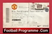 Manchester United v Sevilla 2013 – Ticket Rio Ferdinand Testimonial Benefit
