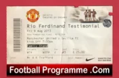 Manchester United v Sevilla 2013 – Ticket Rio Ferdinand Testimonial Benefit