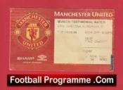 Manchester United v European X1 1998 Munich Testimonial Cantona + Beckham