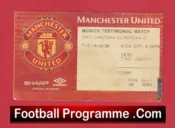 Manchester United v European X1 1998 Munich Testimonial Cantona + Beckham