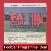 Chelsea v Manchester United 1994 – FA Cup Final Ticket