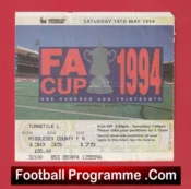 Chelsea v Manchester United 1994 – FA Cup Final Ticket