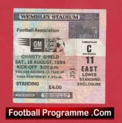 Liverpool v Everton 1984 – Charity Shield Football Ticket