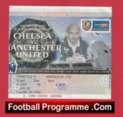 Chelsea v Manchester United 2000 – FA Charity Shield Ticket