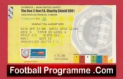Manchester United v Liverpool 2001 – Charity Shield Ticket Van Nistelrooy First Match