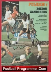 Fulham v Bolton Wanderers 1976 – George Best + Bobby Moore