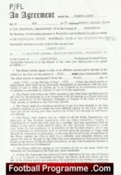 Manchester United George Best Man Utd Contract Photocopy
