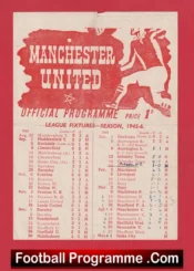 Manchester United v Grimsby Town 1946 – Man Utd 1940’s