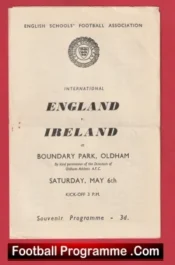England v Ireland 1950 – Oldham Duncan Edwards Under 14 School Boys