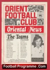 Orient v Fulham 1976 – Bobby Moore + George Best