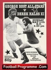George Best All Stars v Derek Hales X1 1986 – at Welling Signed