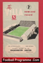 Aston Villa v Manchester United 1955 – The Great Busby Babes