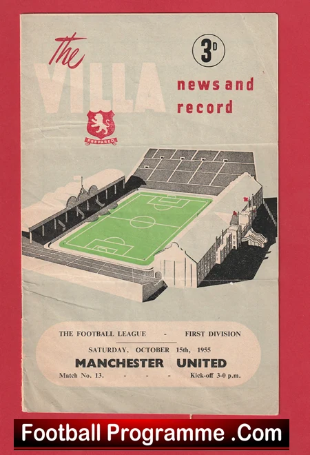 Aston Villa v Manchester United 1955 - The Great Busby Babes - Image 2