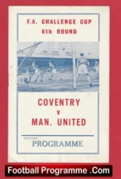 Coventry City v Manchester United 1963 – Pirate Football Programme
