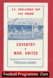 Coventry City v Manchester United 1963 – Pirate Football Programme