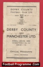 Derby County v Manchester United 1947 – Man Utd 1940s