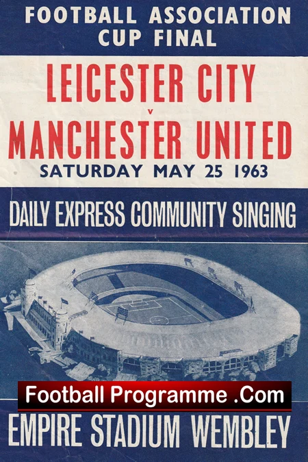 Manchester United v Leicester City 1963 - FA Cup Final Song Sheet - Image 2