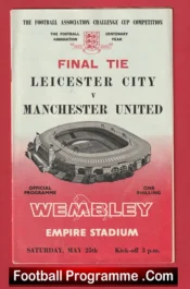 Manchester United v Leicester City 1963 – FA Cup Final Programme