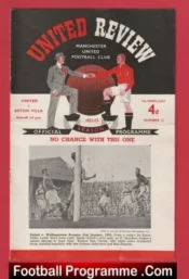 Manchester United v Aston Villa 1953 – Man Utd 1950s Programmes
