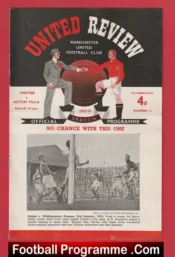 Manchester United v Aston Villa 1953 – Man Utd 1950s Programmes