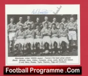 Manchester United Busby Babes Multi Signed Picture 1950’s Man Utd
