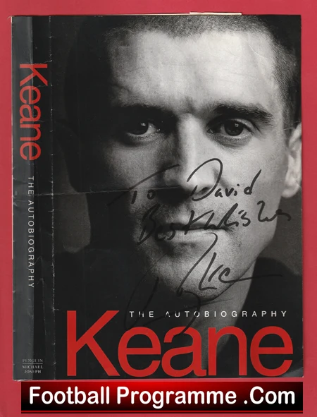Manchester United Roy Keane Signed Autographed Autobiography Cover Man Utd - Image 2