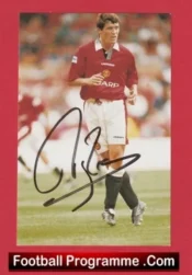 Manchester United Roy Keane Signed Autographed Picture Man Utd