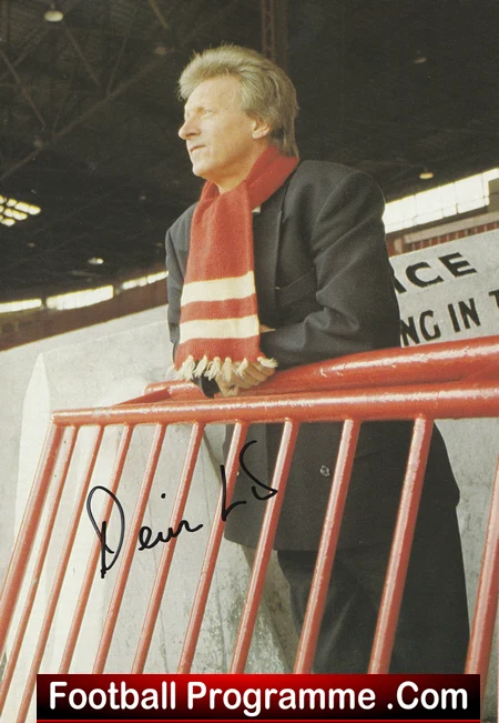 Manchester United v Tottenham 1992 - Signed Bobby Charlton + Denis Law - Image 3