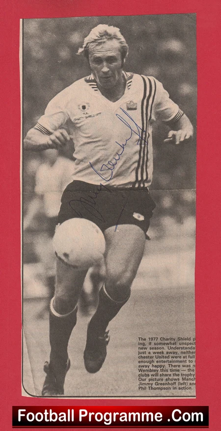 Manchester United Jimmy Greenhoff Signed Autograph Man Utd - Image 2