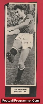 Manchester United Ken Morgans Signed Autograph Man Utd 1960s