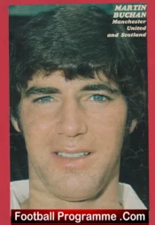 Manchester United Martin Buchan Autographed Signed Man Utd