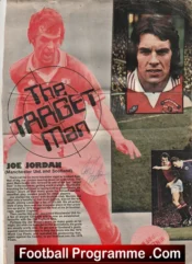 Manchester United Joe Jordan Autograph Signed Man Utd