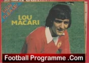 Manchester United Lou Macari Signed Autographed Picture Man Utd