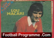 Manchester United Lou Macari Signed Autographed Picture Man Utd
