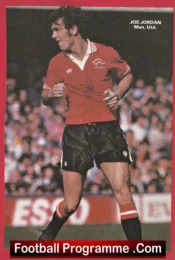 Manchester United Joe Jordan Autograph Signed Man Utd