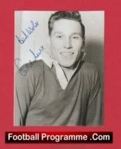 Manchester United Eddie Lewis Signed Picture – Early 1950s